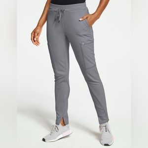 Jaanuu XS Tall Women’s Cargo Original Scrub Pants Light Gray XST